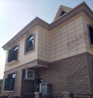 博悅佳軟瓷別墅外墻磚工_博悅佳軟瓷磚施工案例欣賞